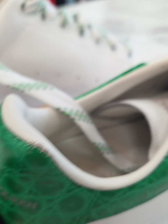 Alexander McQueen White Sneakers with Green Croc-Effect Heel main image 7